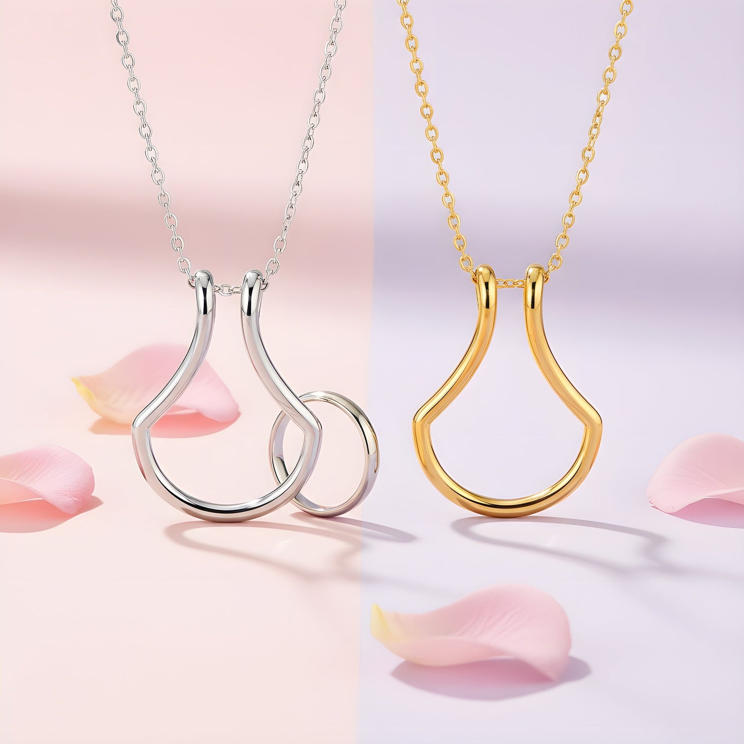 The Original Sterling Silver Ring Holder Necklace - United Bracelets