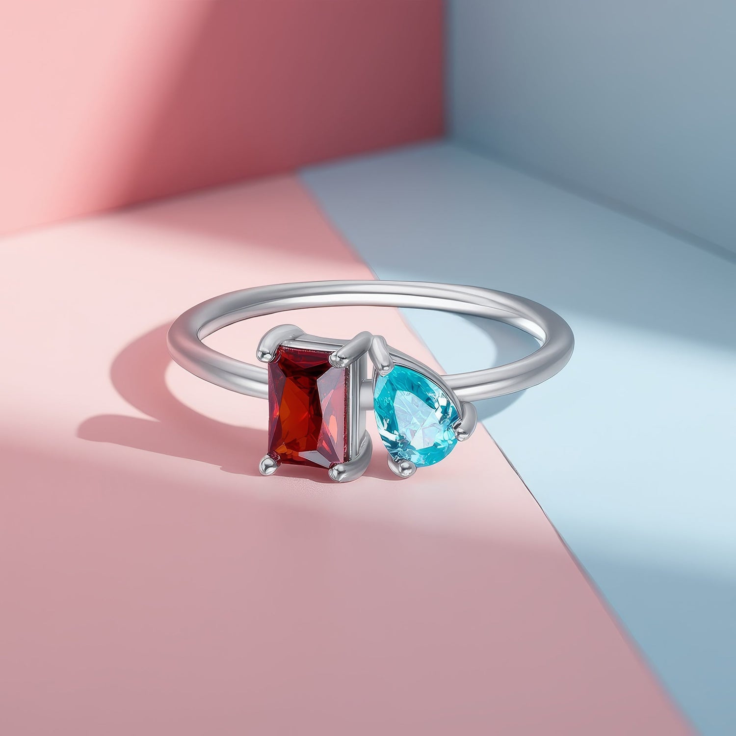 Toi et Moi Birthstone Ring - United Bracelets